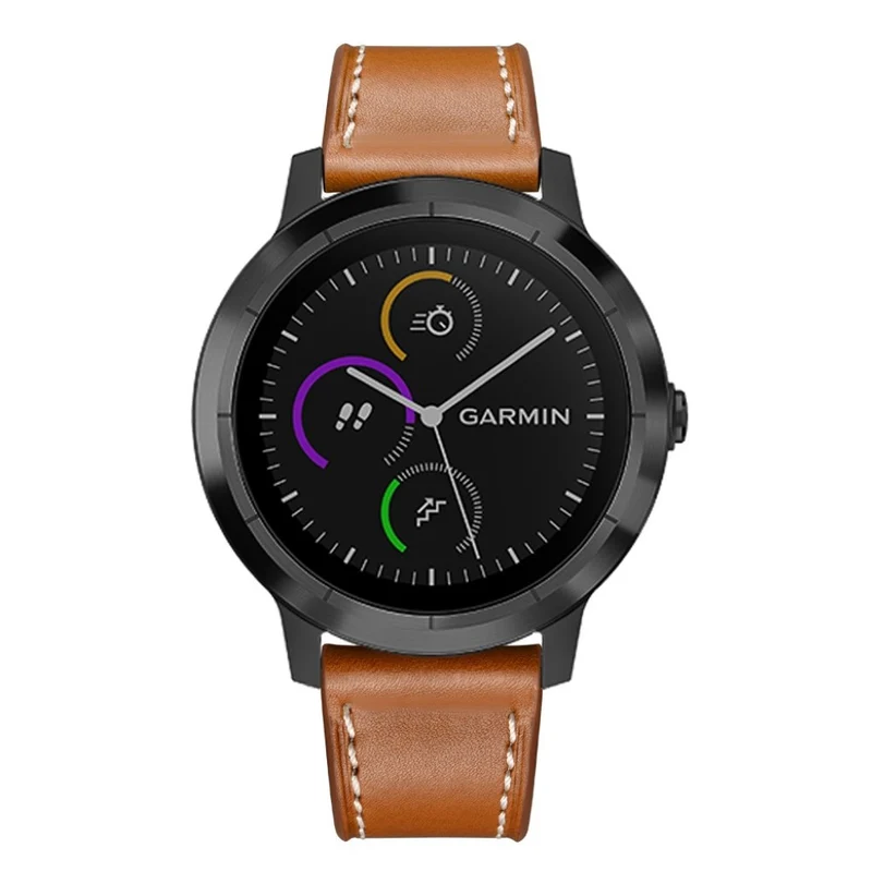 Garmin Vivoactive 3 / Garmin Vivomove HR Echtes Leder armband
