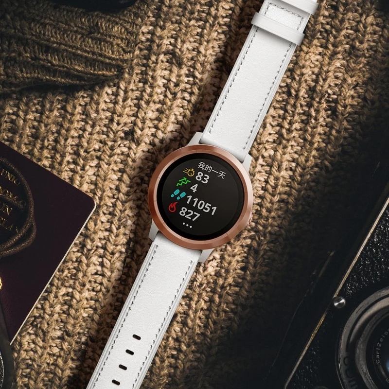 Garmin Vivoactive 3 / Garmin Vivomove HR Echtes Leder armband