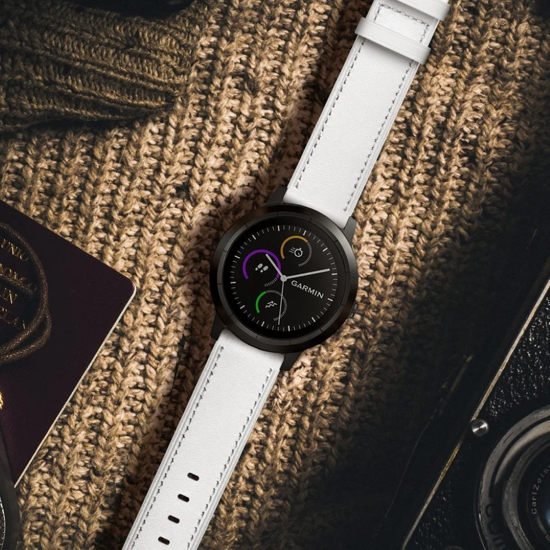 Garmin Vivoactive 3 / Garmin Vivomove HR Echtes Leder armband