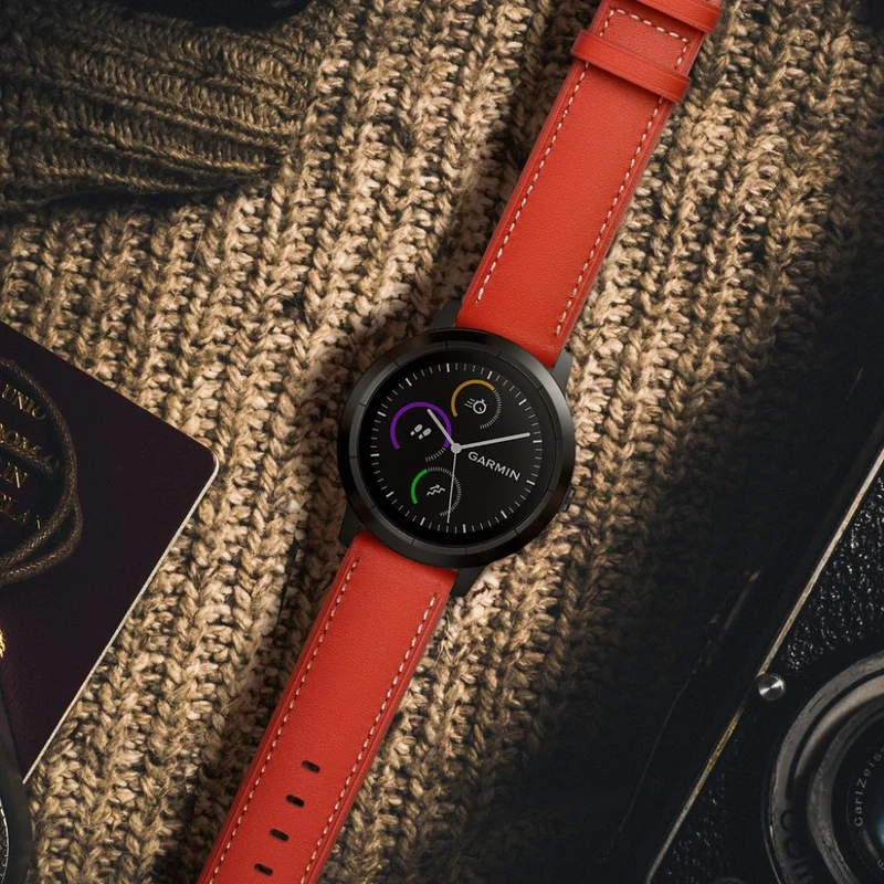 Garmin Vivoactive 3 / Garmin Vivomove HR Echtes Leder armband