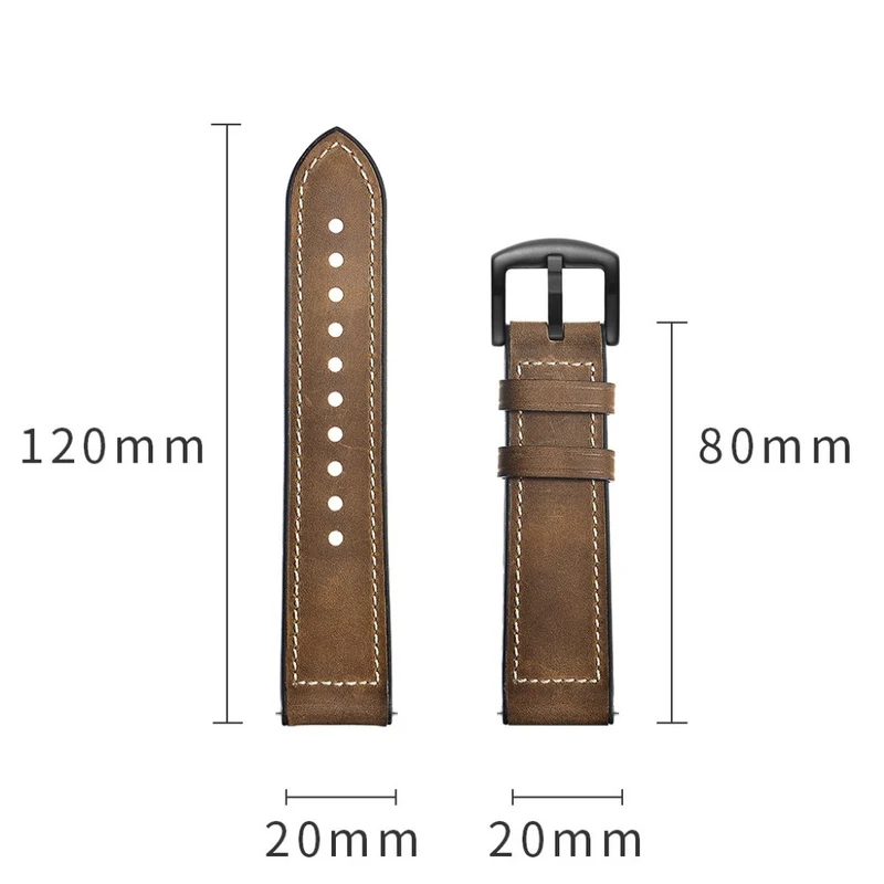 Garmin Vivoactive 3 / Garmin Vivomove HR Echtes Leder armband