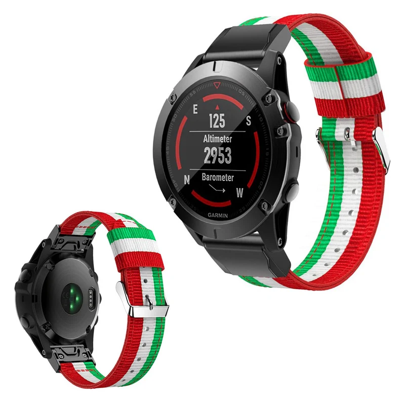 Unglaublich schön Garmin Venu Textil / Nylon armband