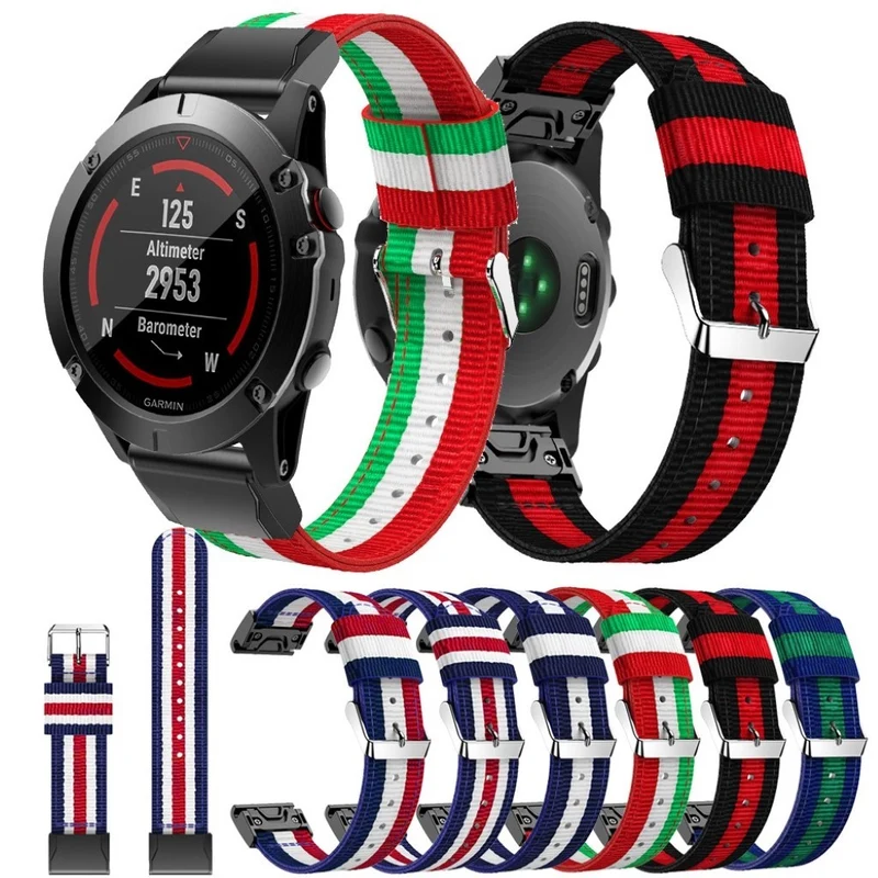 Unglaublich schön Garmin Venu Textil / Nylon armband
