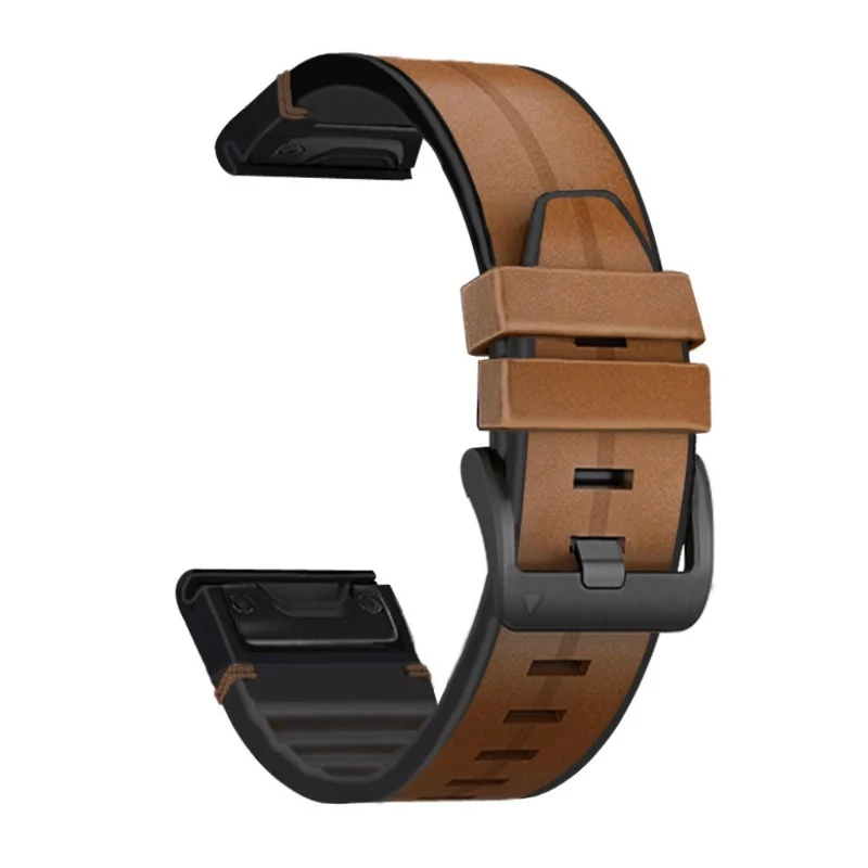 Garmin Fenix 6 / Garmin Fenix 5 Echtes Leder und Silikon / TPU armband