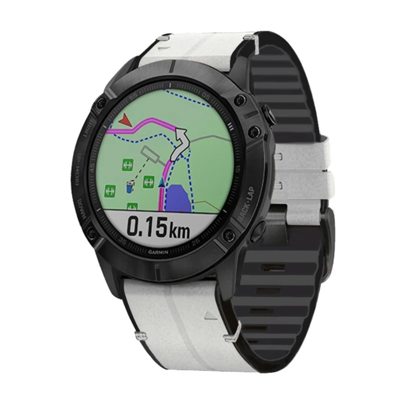 Garmin Fenix 6 / Garmin Fenix 5 Echtes Leder und Silikon / TPU armband