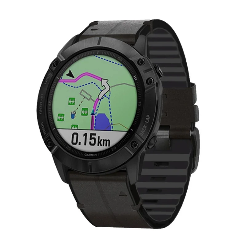 Garmin Fenix 6 / Garmin Fenix 5 Echtes Leder und Silikon / TPU armband