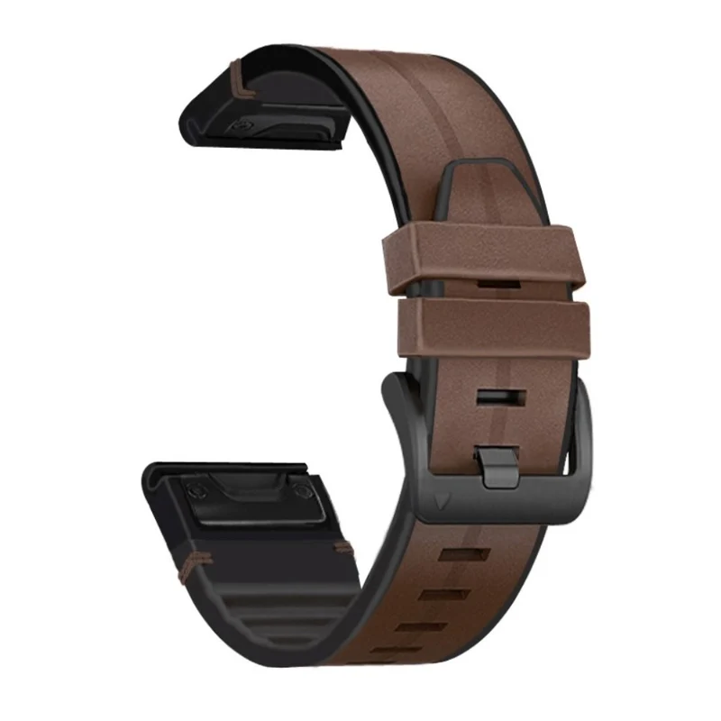 Garmin Fenix 6 / Garmin Fenix 5 Echtes Leder und Silikon / TPU armband