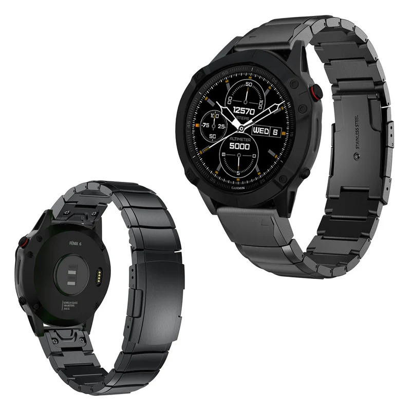 Cool Garmin Fenix 6 Metall armband