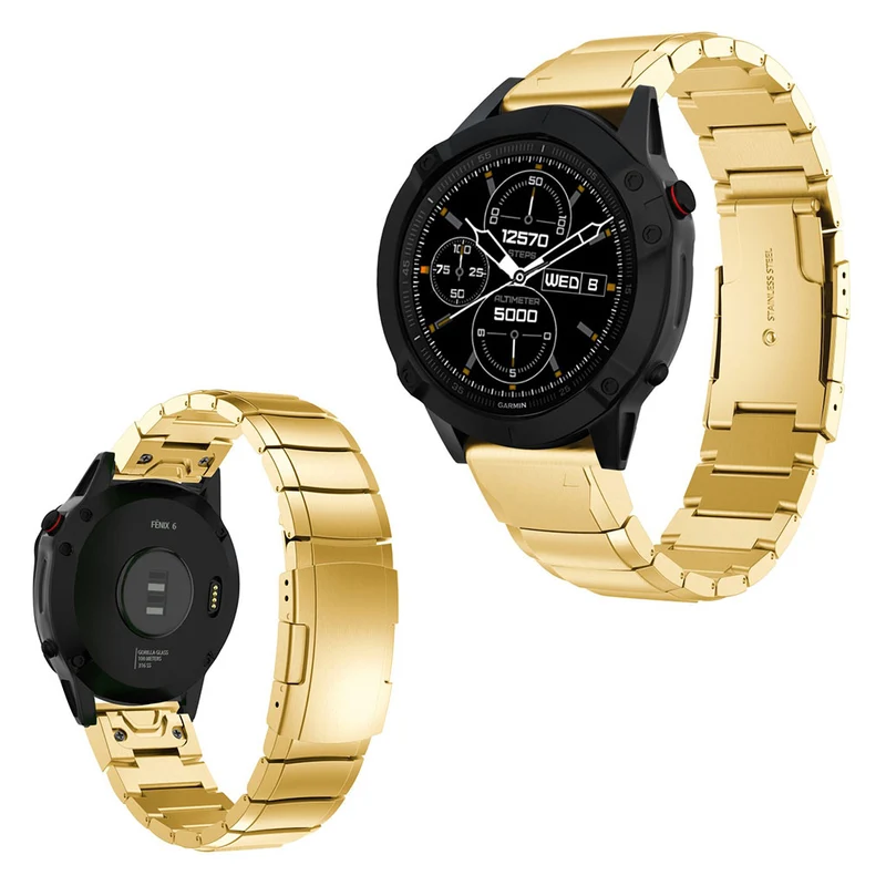 Cool Garmin Fenix 6 Metall armband