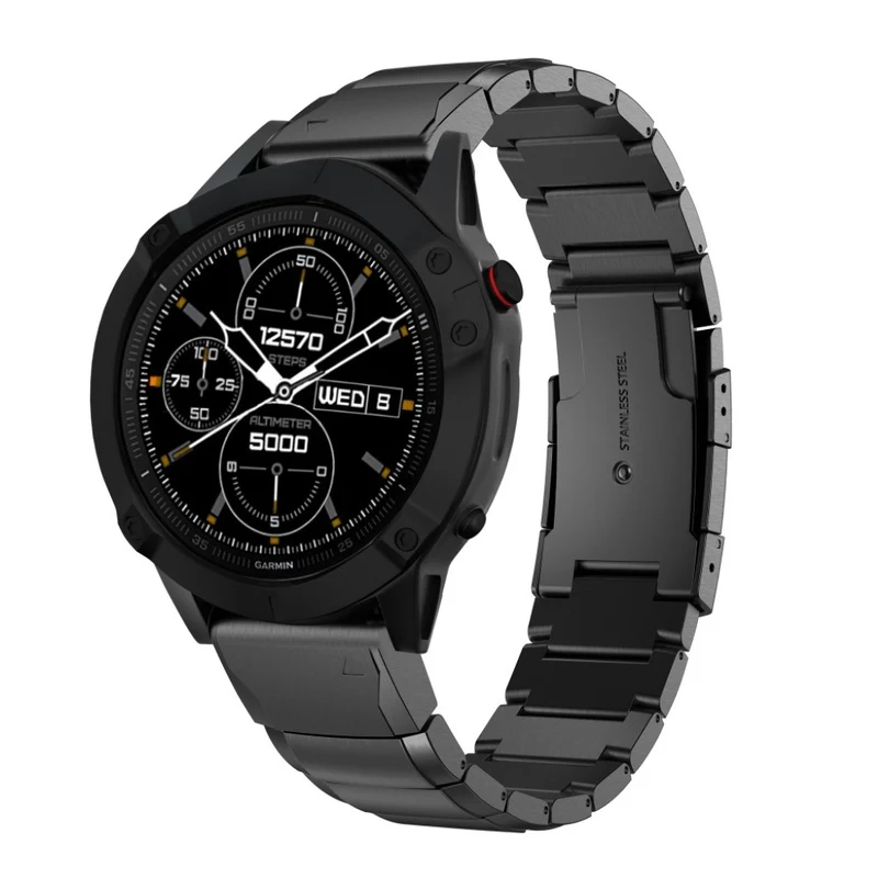 Cool Garmin Fenix 6 Metall armband