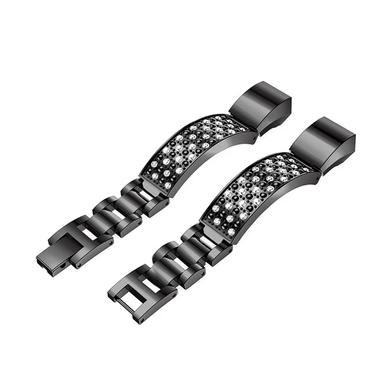 Absolut bequem Fitbit Alta HR Metall und Strass armband