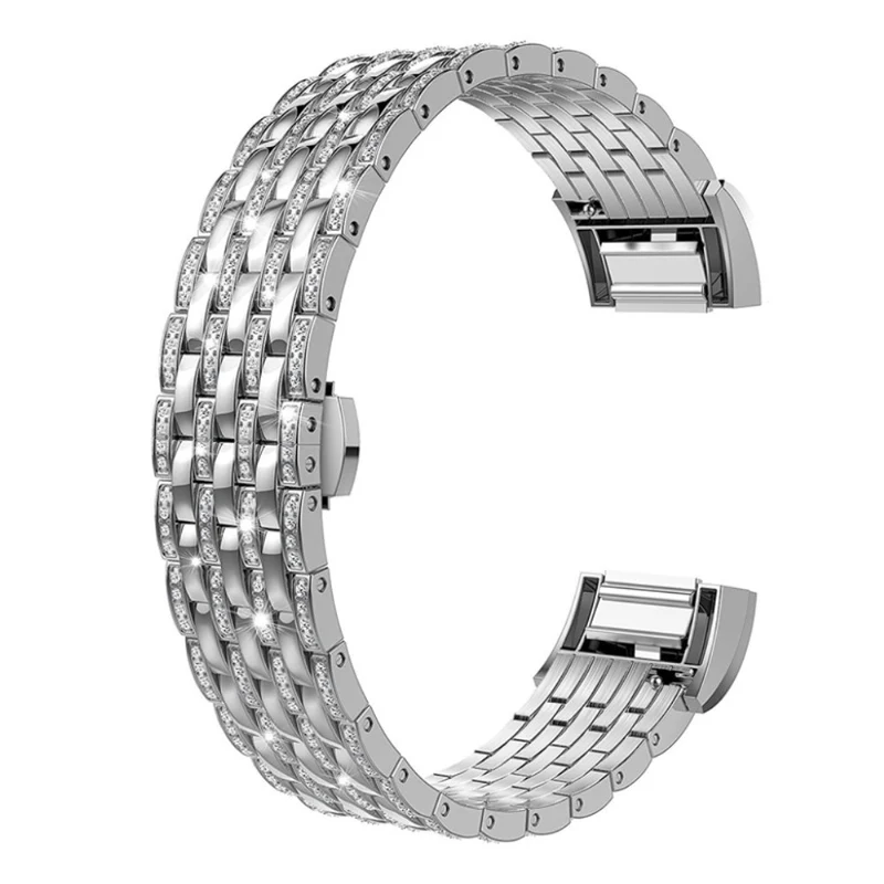 Stilvoll Fitbit Charge 2 Metall und Strass armband