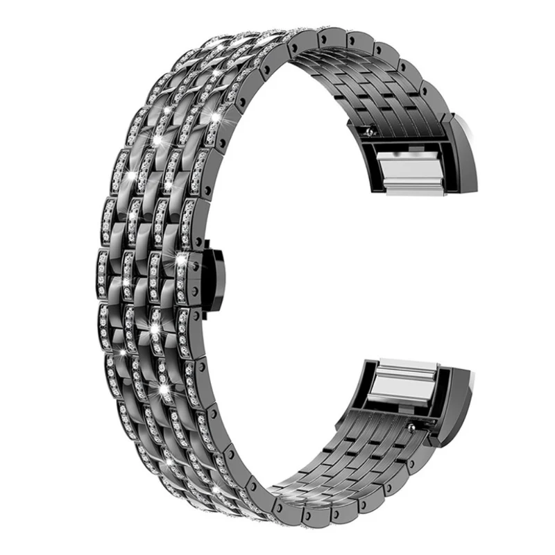 Stilvoll Fitbit Charge 2 Metall und Strass armband