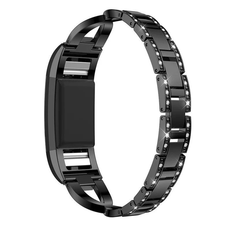 Sehr fantastisch Fitbit Charge 2 Metall und Strass armband