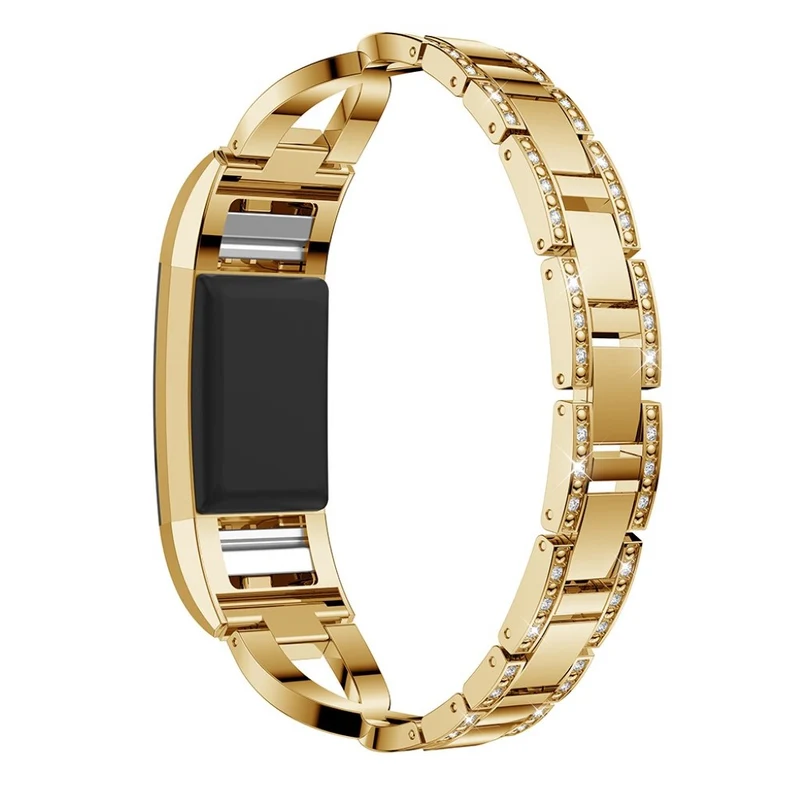 Sehr fantastisch Fitbit Charge 2 Metall und Strass armband