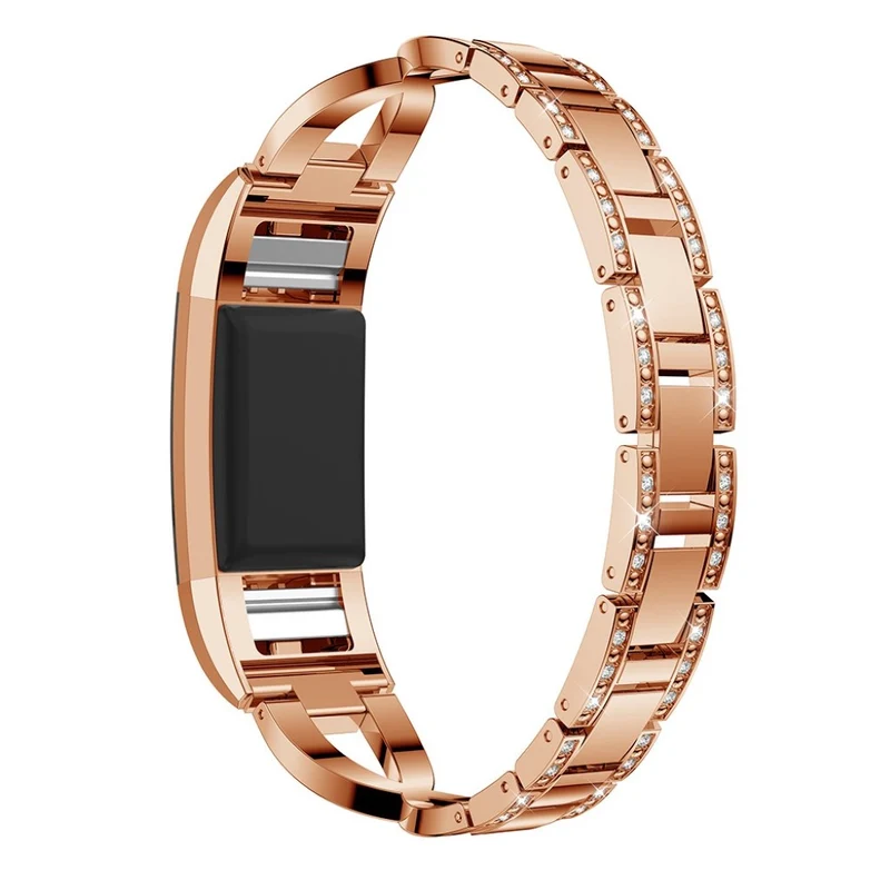 Sehr fantastisch Fitbit Charge 2 Metall und Strass armband