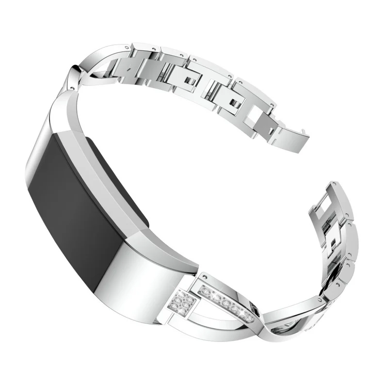 Sehr fantastisch Fitbit Charge 2 Metall und Strass armband