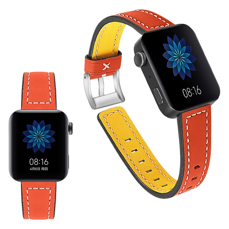 Schön Xiaomi Mi Watch Echtes Leder armband