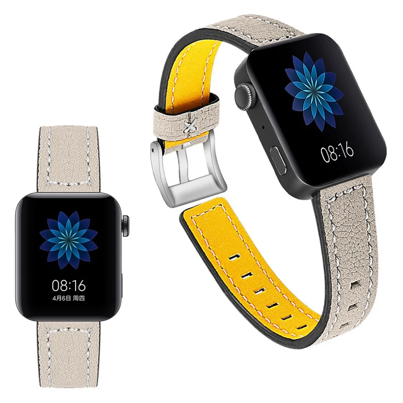 Schön Xiaomi Mi Watch Echtes Leder armband