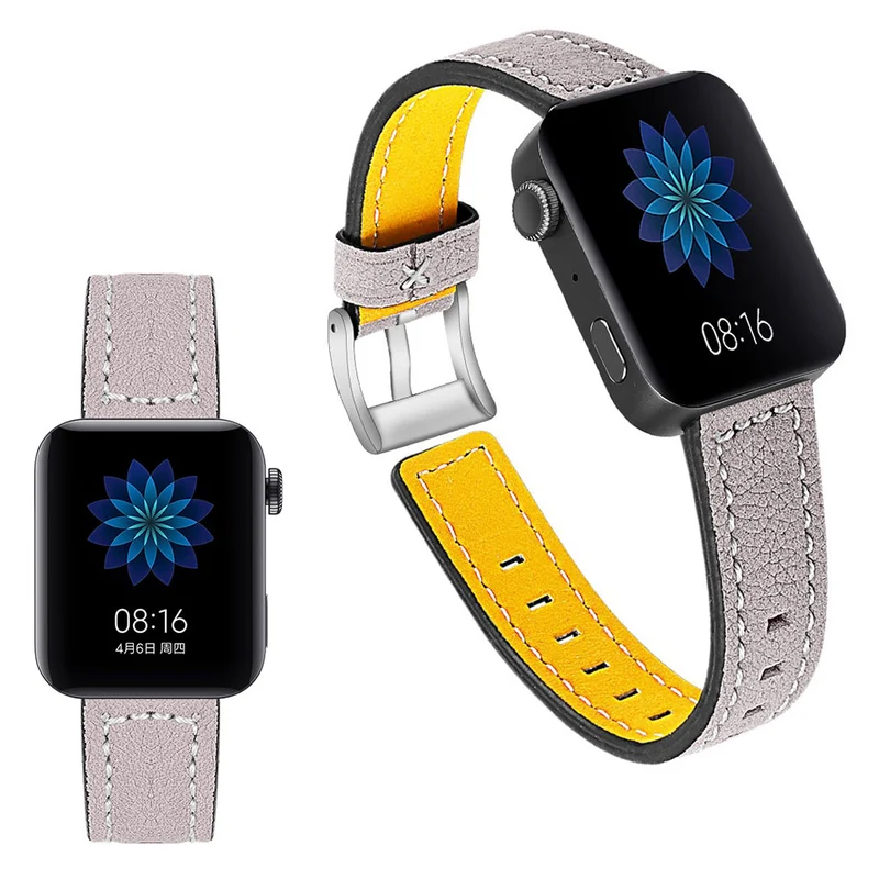 Schön Xiaomi Mi Watch Echtes Leder armband