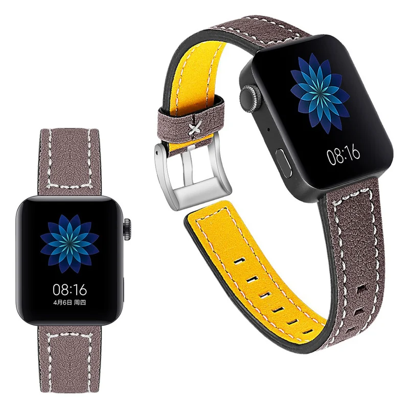 Schön Xiaomi Mi Watch Echtes Leder armband