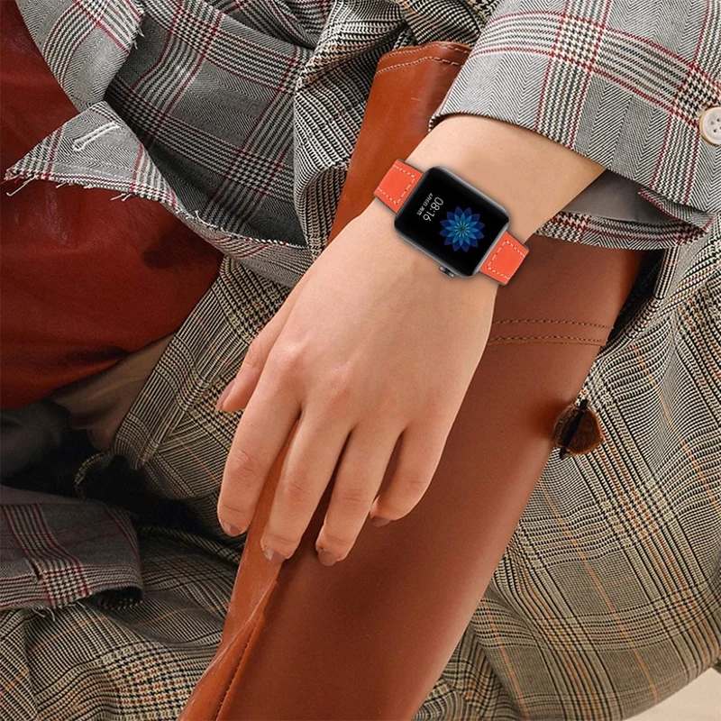Schön Xiaomi Mi Watch Echtes Leder armband