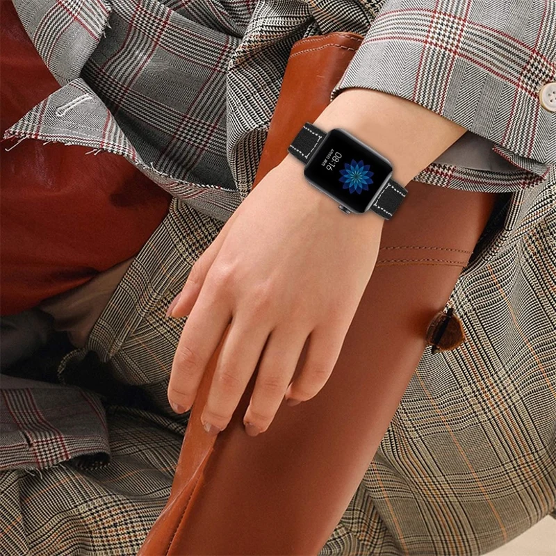Schön Xiaomi Mi Watch Echtes Leder armband