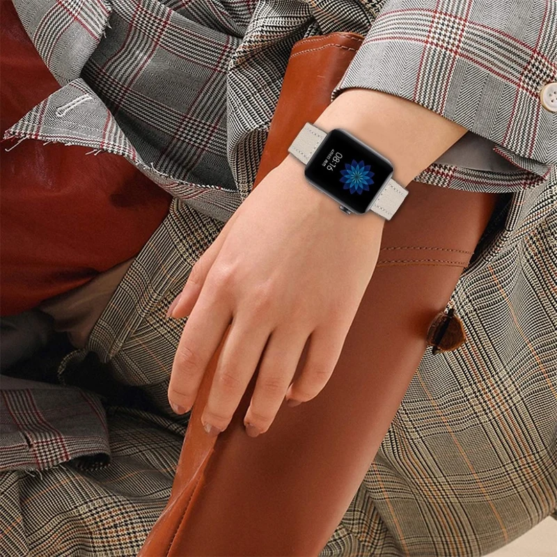 Schön Xiaomi Mi Watch Echtes Leder armband