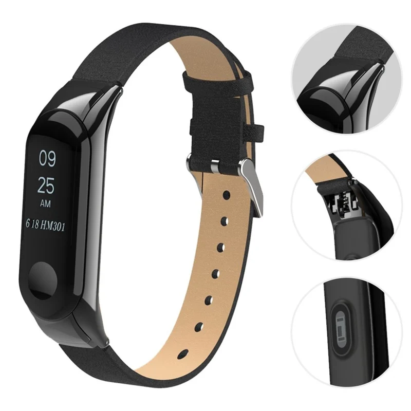 Sehr haltbar Xiaomi Mi Smart Band 4 Echtes Leder armband