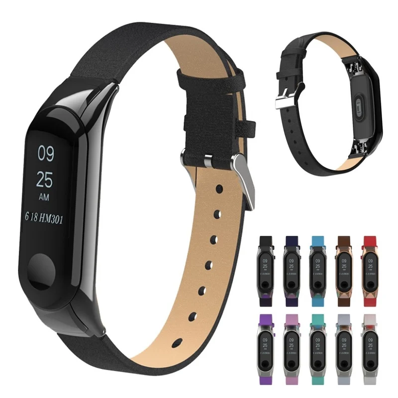 Sehr haltbar Xiaomi Mi Smart Band 4 Echtes Leder armband
