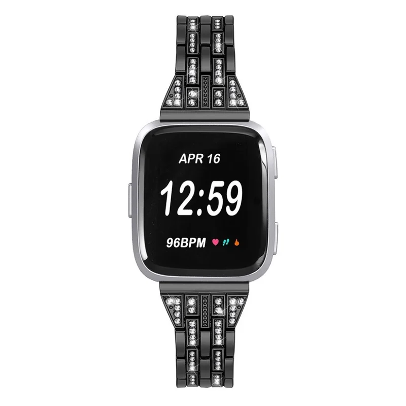 Haltbar Fitbit Versa Lite Metall und Strass armband