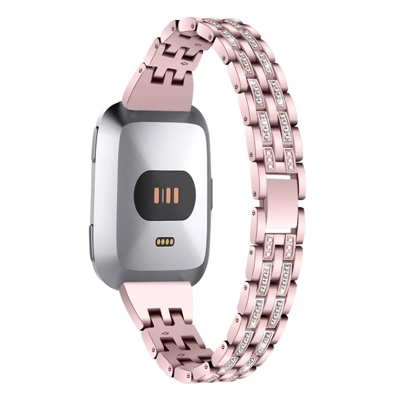 Haltbar Fitbit Versa Lite Metall und Strass armband