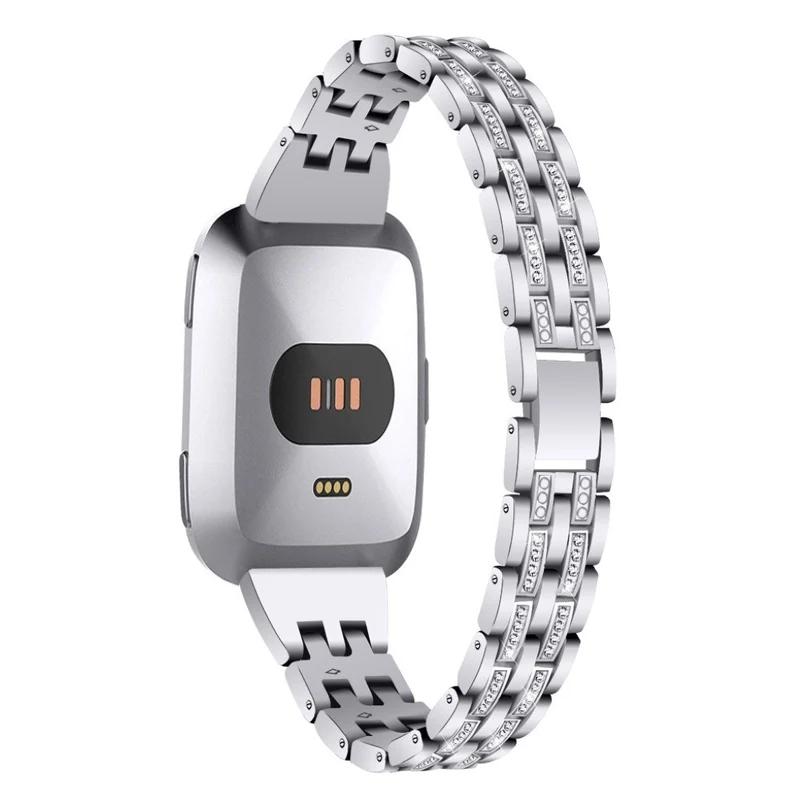 Haltbar Fitbit Versa Lite Metall und Strass armband