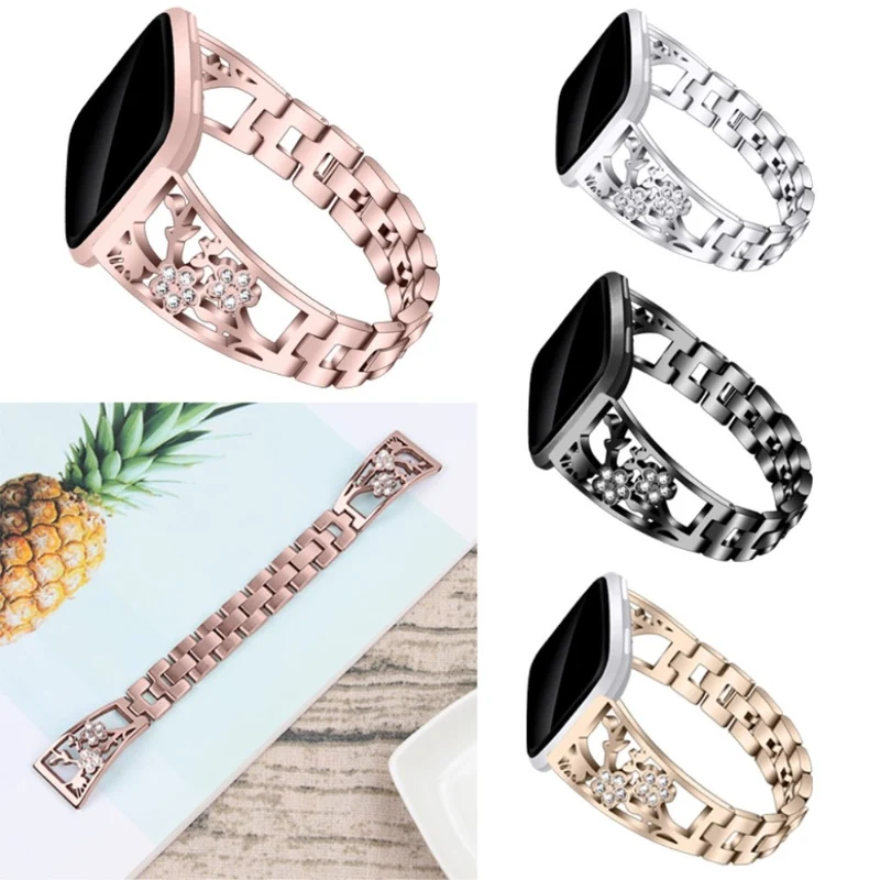 Mega schön Fitbit Versa Lite Metall und Strass armband
