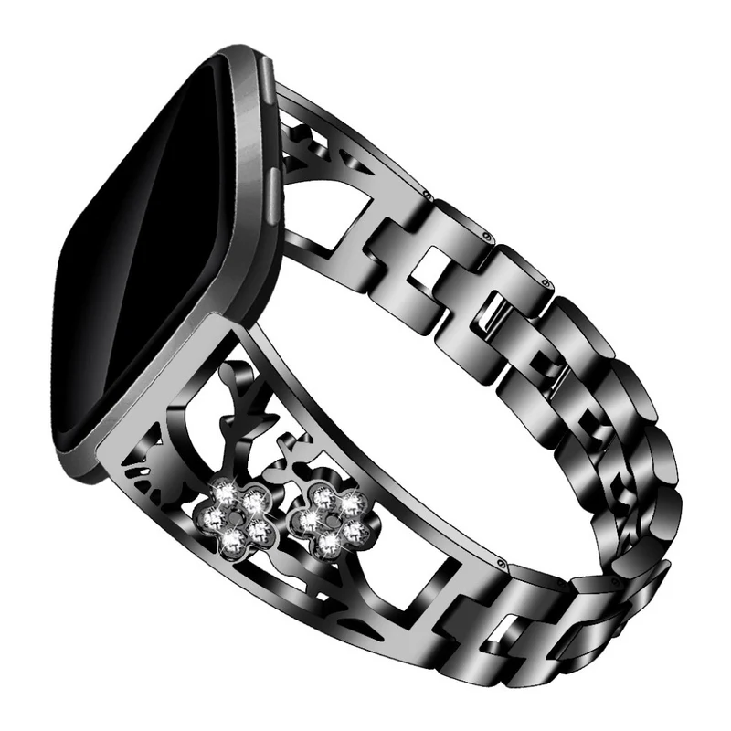 Mega schön Fitbit Versa Lite Metall und Strass armband