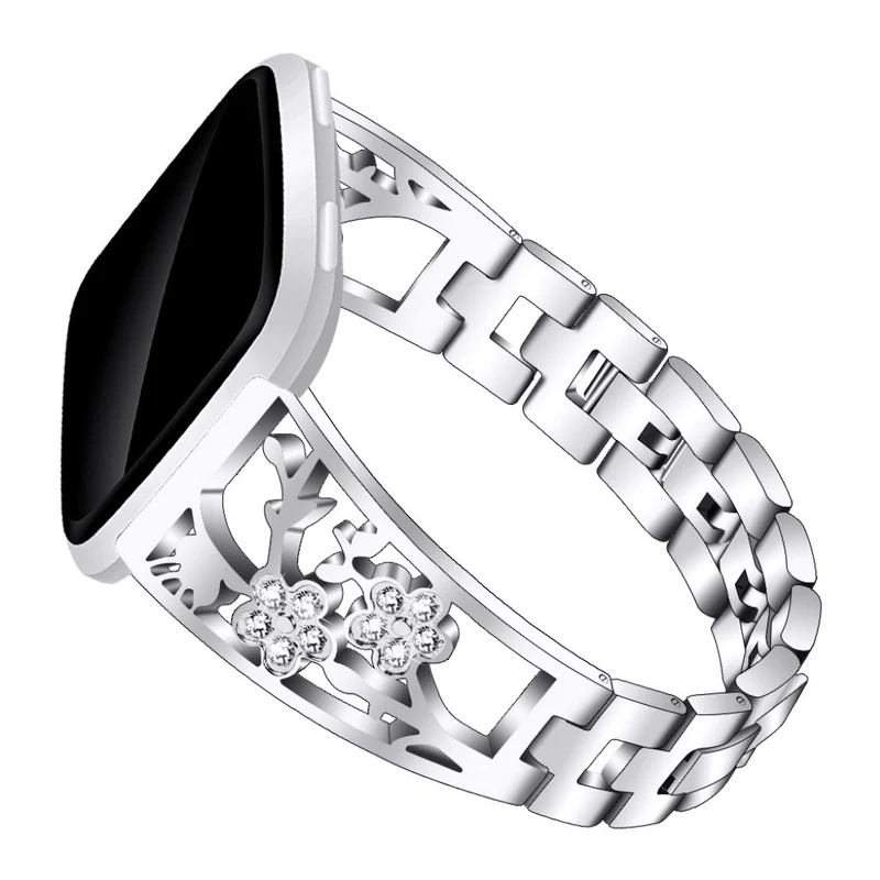 Mega schön Fitbit Versa Lite Metall und Strass armband