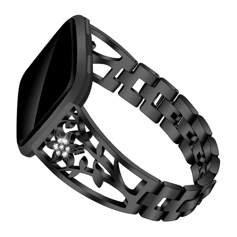 Süß Fitbit Versa Lite Metall und Strass armband