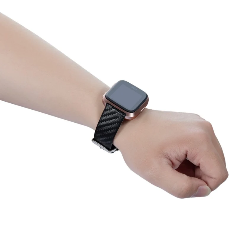 Sehr langlebig Fitbit Versa Lite Echtes Leder armband