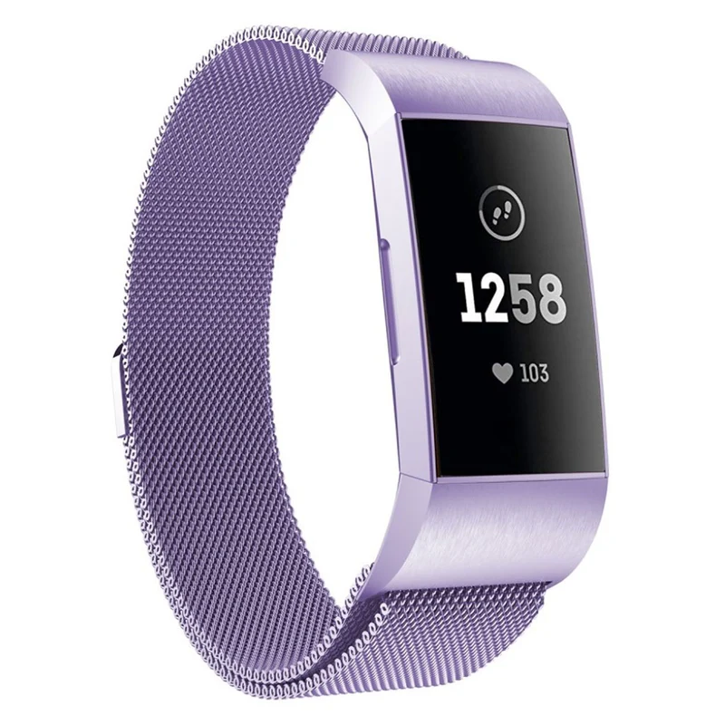 Super robust Fitbit Charge 3 Metall armband