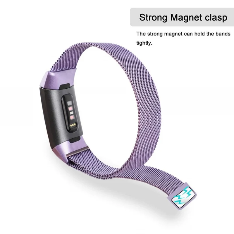 Super robust Fitbit Charge 3 Metall armband