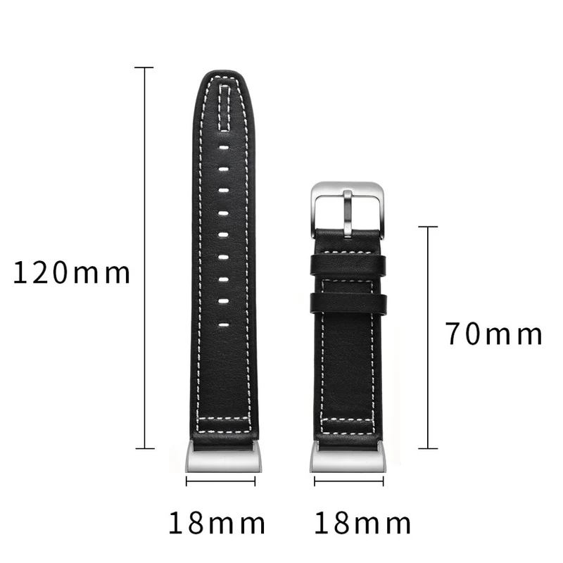 Sehr robust Fitbit Charge 3 Echtes Leder armband