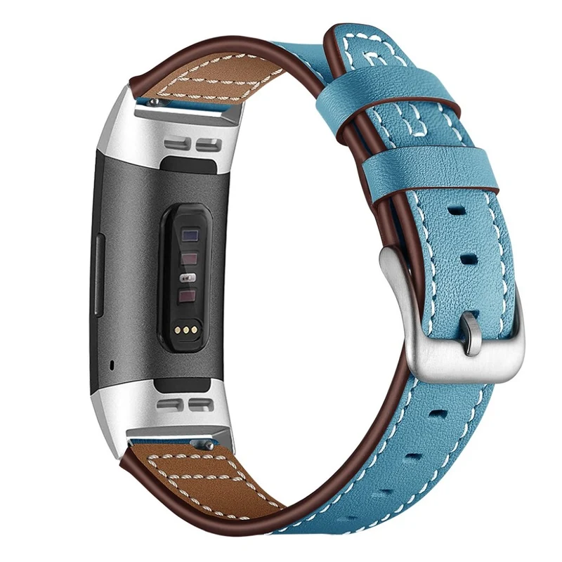 Sehr robust Fitbit Charge 3 Echtes Leder armband