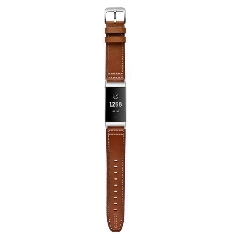 Sehr robust Fitbit Charge 3 Echtes Leder armband