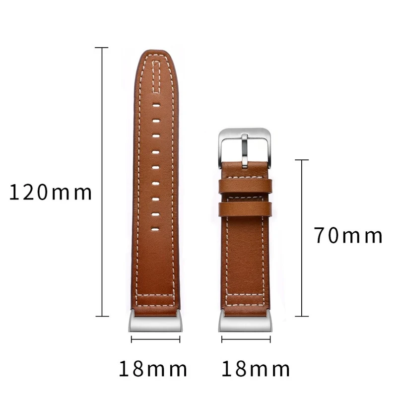 Sehr robust Fitbit Charge 3 Echtes Leder armband