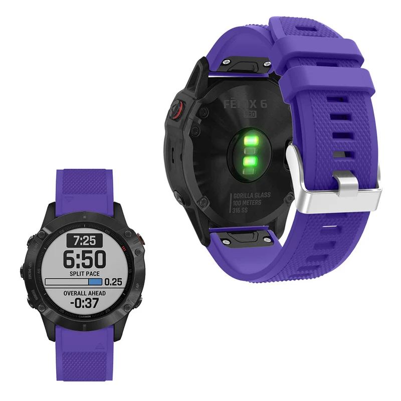 Brillant Garmin Fenix 6 Silikon / TPU armband