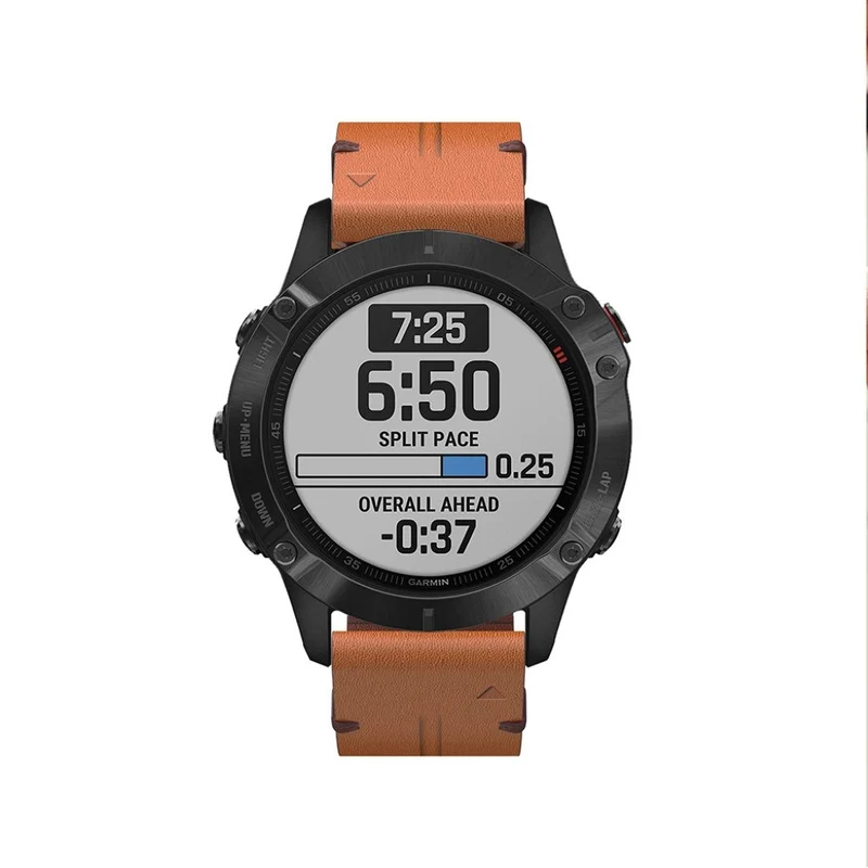 Absolut bequem Garmin Fenix 6 Echtes Leder armband
