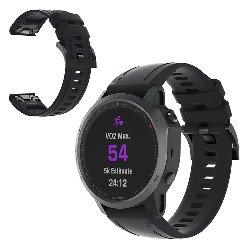Sehr gepflegt Garmin Fenix 6S Silikon / TPU armband