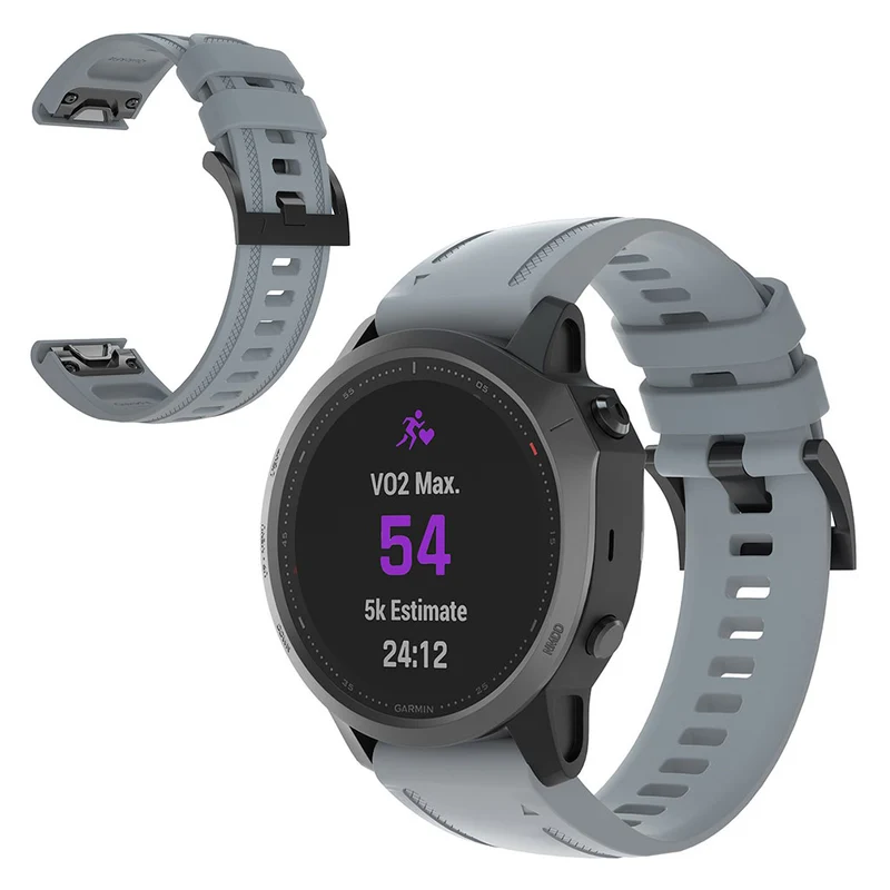 Sehr gepflegt Garmin Fenix 6S Silikon / TPU armband