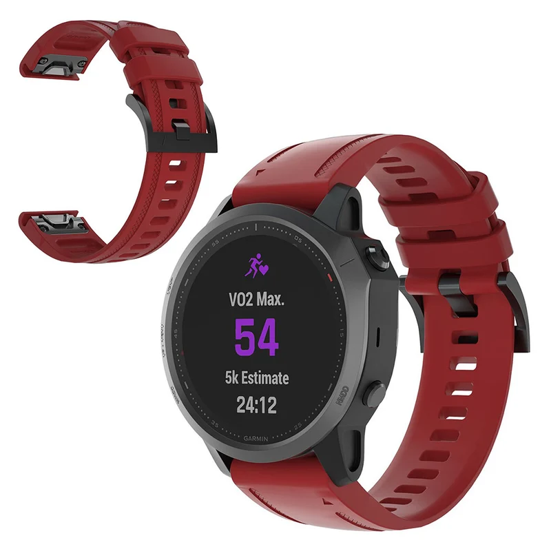 Sehr gepflegt Garmin Fenix 6S Silikon / TPU armband