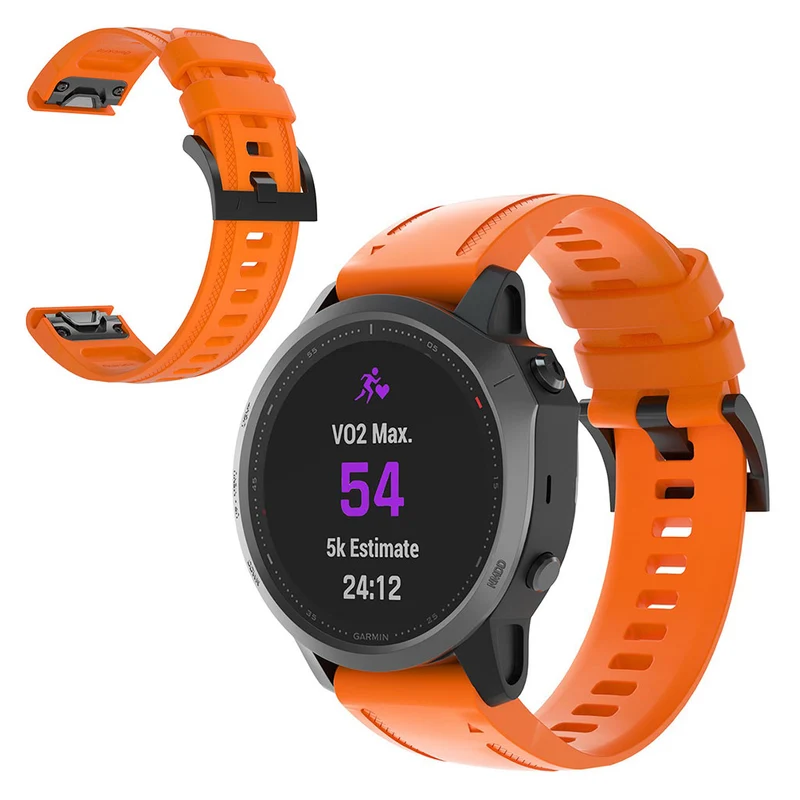 Sehr gepflegt Garmin Fenix 6S Silikon / TPU armband